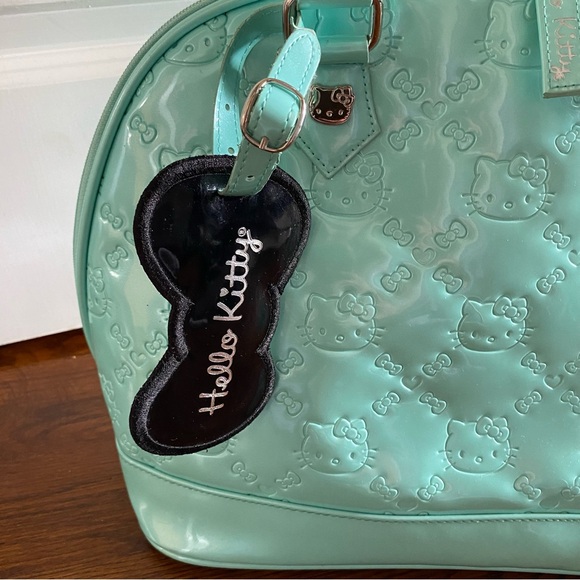 LoungeFly Hello Kitty Zip Up Bag in Mint - Picture 3 of 13